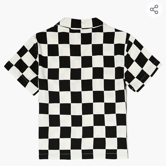 Woven Checkered Print Shirt - Picture 2 of 3